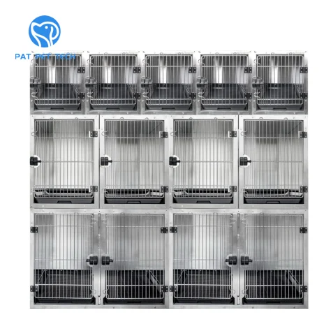 Dog Cat Clinic Stainless Steel Indoor Small Medium Large Pet Cages